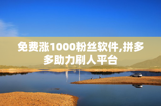 免费涨1000粉丝软件,拼多多助力刷人平台