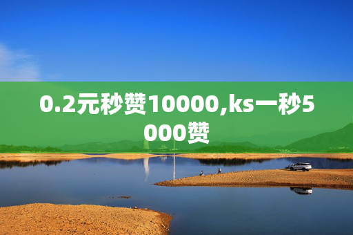 0.2元秒赞10000,ks一秒5000赞