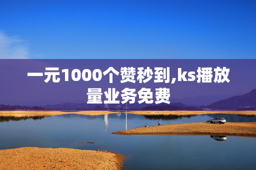 一元1000个赞秒到,ks播放量业务免费