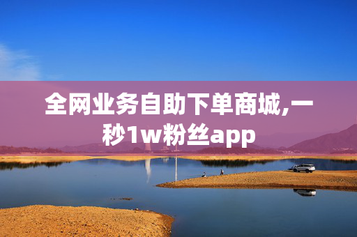 全网业务自助下单商城,一秒1w粉丝app