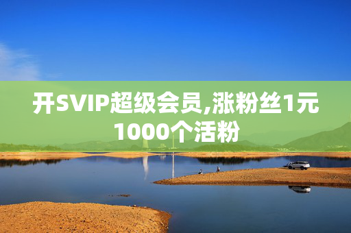 开SVIP超级会员,涨粉丝1元1000个活粉