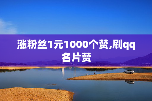 涨粉丝1元1000个赞,刷qq名片赞