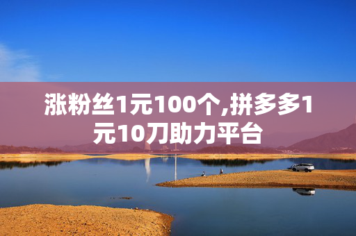 涨粉丝1元100个,拼多多1元10刀助力平台