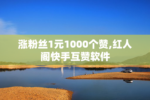 涨粉丝1元1000个赞,红人阁快手互赞软件