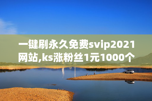 一键刷永久免费svip2021网站,ks涨粉丝1元1000个粉丝