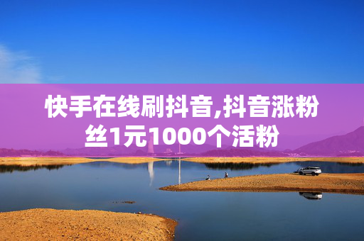 快手在线刷抖音,抖音涨粉丝1元1000个活粉